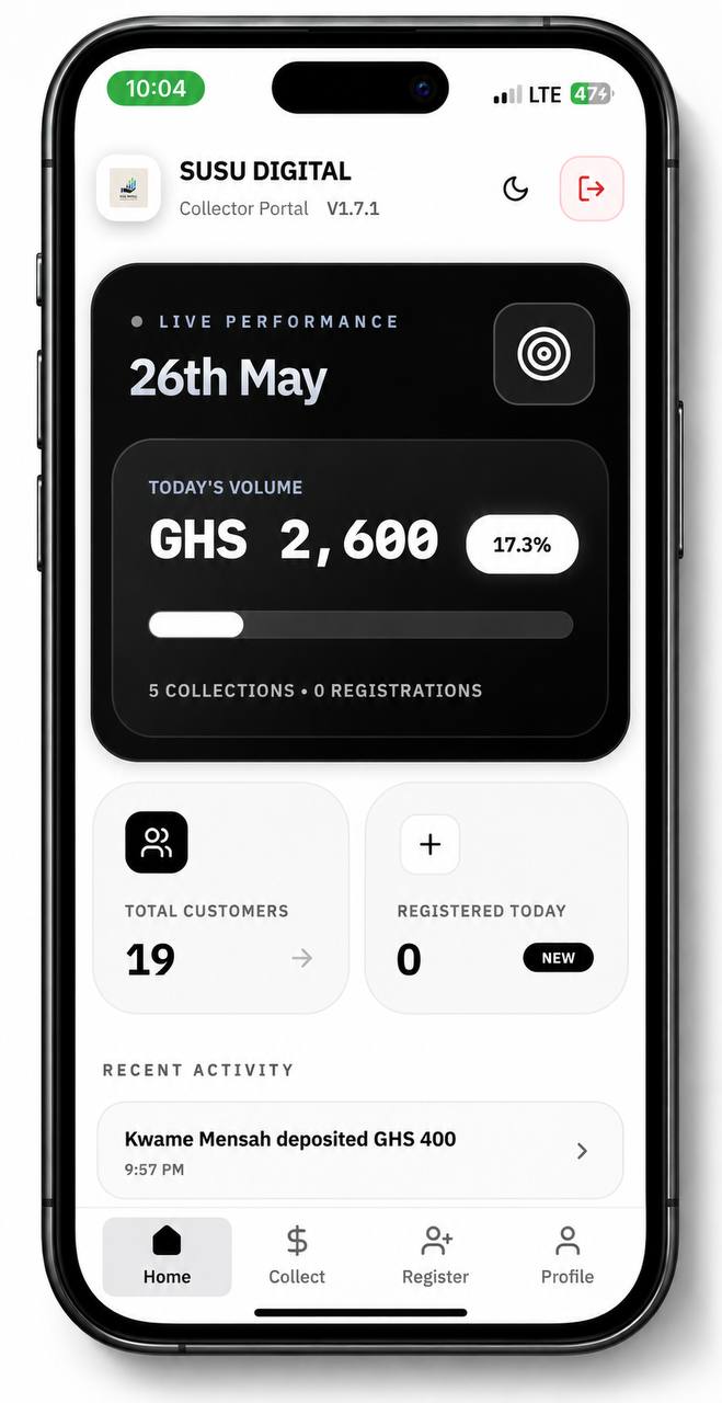 Susu Digital App Screenshot